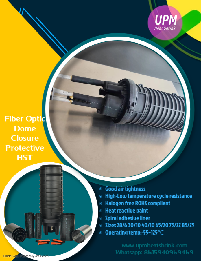 电信网络、数据中心、长距离光纤连接、室外和地下设施光纤电缆接头盒保护热缩管