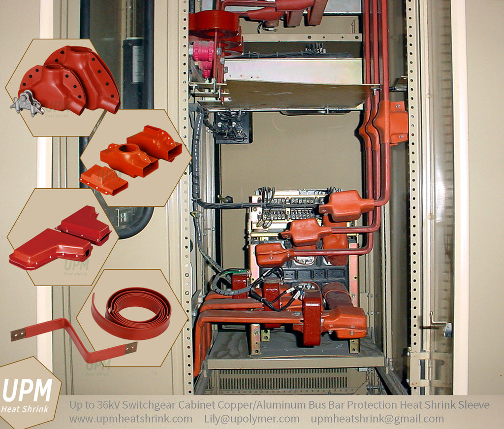 Power Switchgear Cabinet Bare Copper and Aluminum Bus Bar Protection Heat Shrink Sleeve