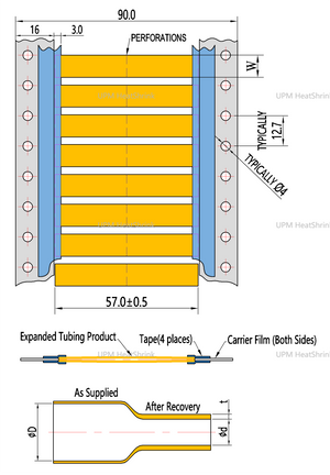 IDS-HF125  Halogen Free Polyolefin Heat Shrink Marker Sleeve