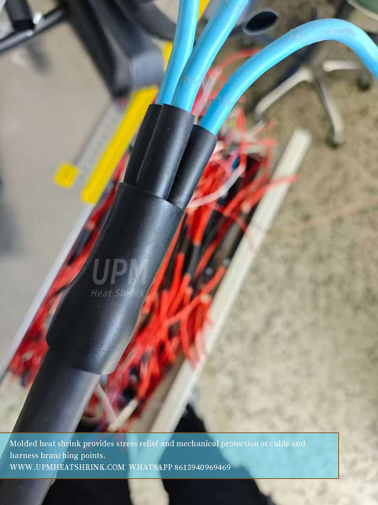 Molded Parts Heat Shrink Boot for Cable and Wire Joints  Lipped or Non-lipped, Straight Boot, 30°Y Type, 45° Y Type, T Type, 3-WAY outlet,four-way outlet Type Boot.