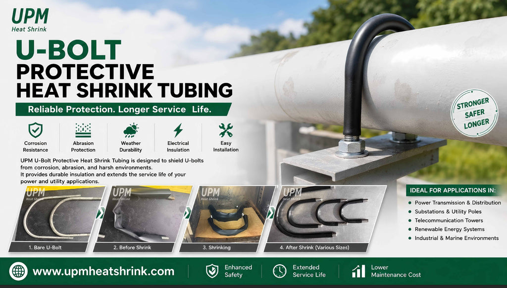 Protect Your U-Bolts. Extend Service Life. U-Bolt Protective Heat Shrink Tubing