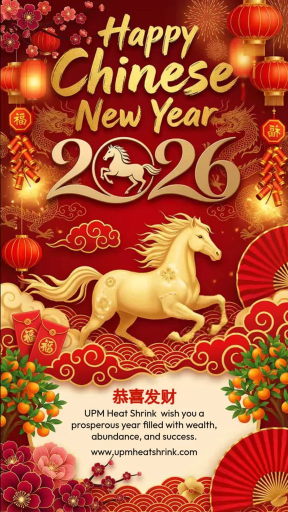 Happy Chinese New Year Heat Shrink Whatsapp:+86