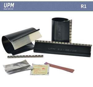 R1 Medium wall Wraparound  Heat Shrink Cable Repair Sleeve rubber shrink wrap with metal zipper for emergency repair of damaged cable in irregular sizes and shapes
